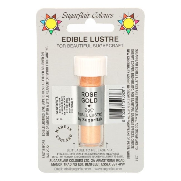 Essbare Schimmer Puder Farbe - Rose Gold